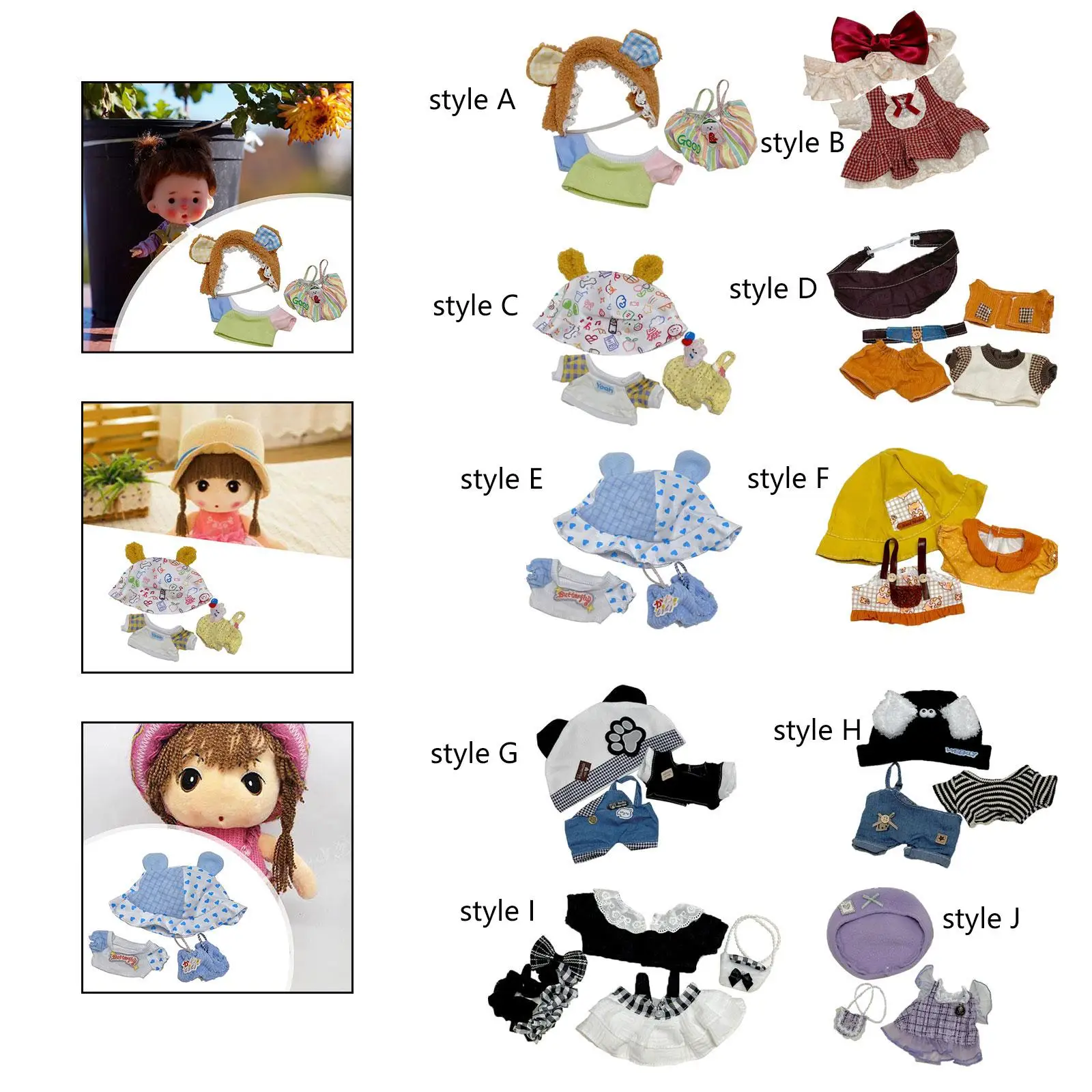 Plush Figure Suit Costumes Photo Props Educational for Little Girls Dress up