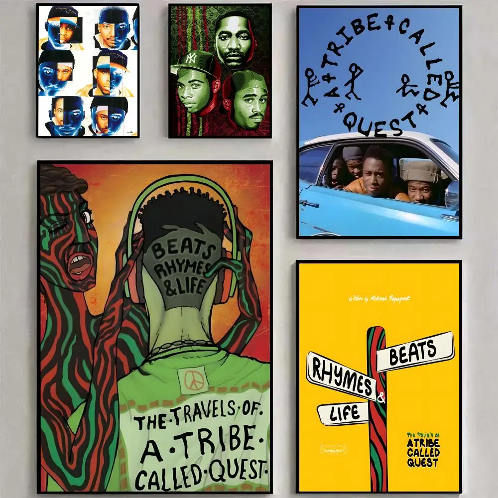 A Tribe Called Quest Poster Waterproof PP Self-Adhesive,Removable Wall Decor For Bedroom Entrance Bar Cafe Ideal Gift