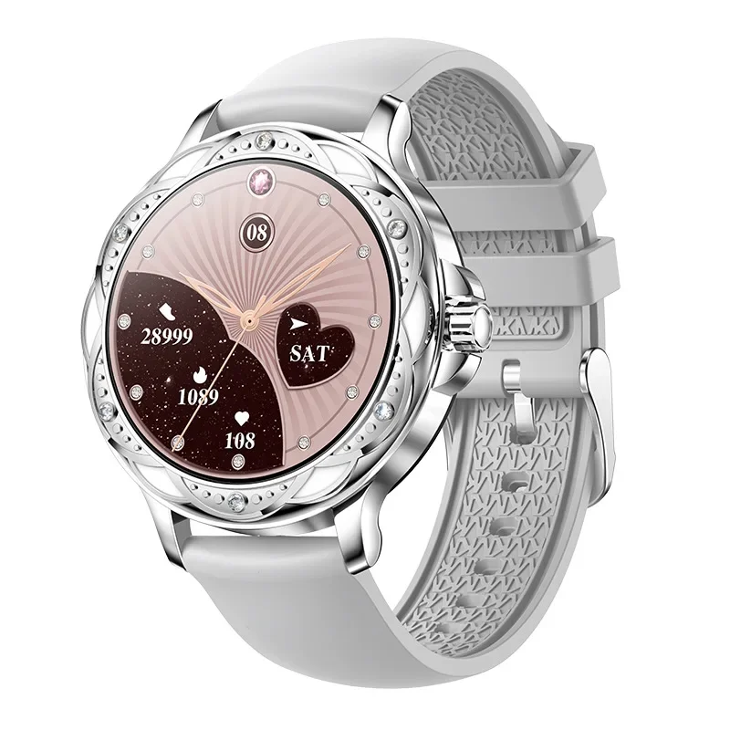 

CF12 Women's Smart Watch - Fashionable Wristwatch with Bluetooth Call, Health Monitoring for Fitness and Sports