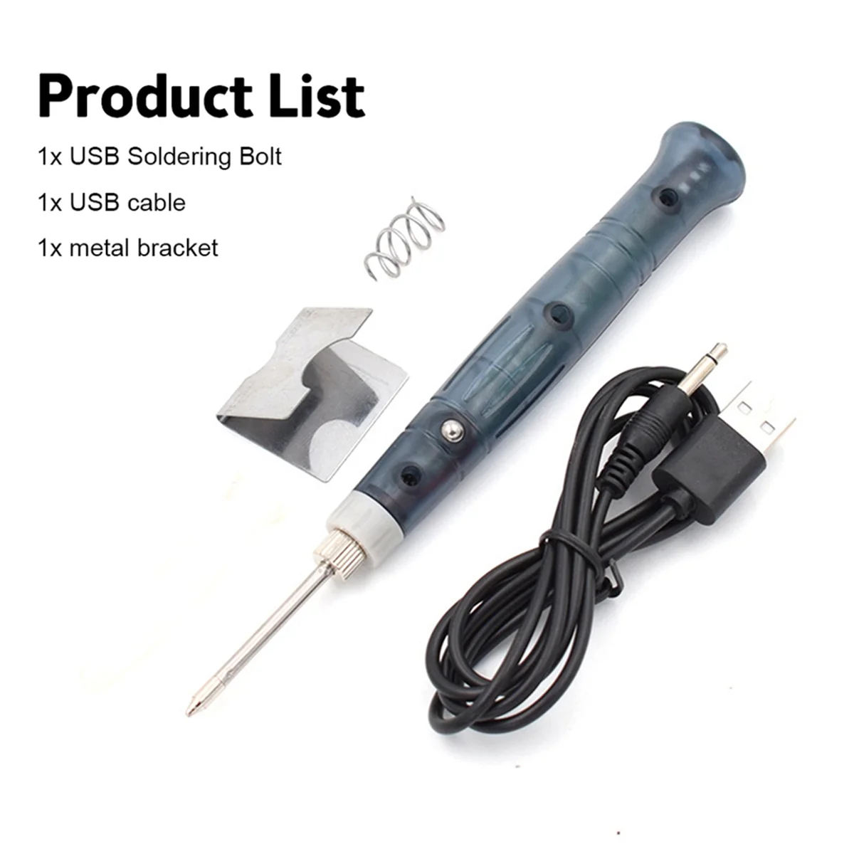 AT13 5V 8W USB-Lötkolben Mini tragbarer professioneller elektrischer Lötkolben Home Outdoor Repair Tool mit schneller Erwärmung