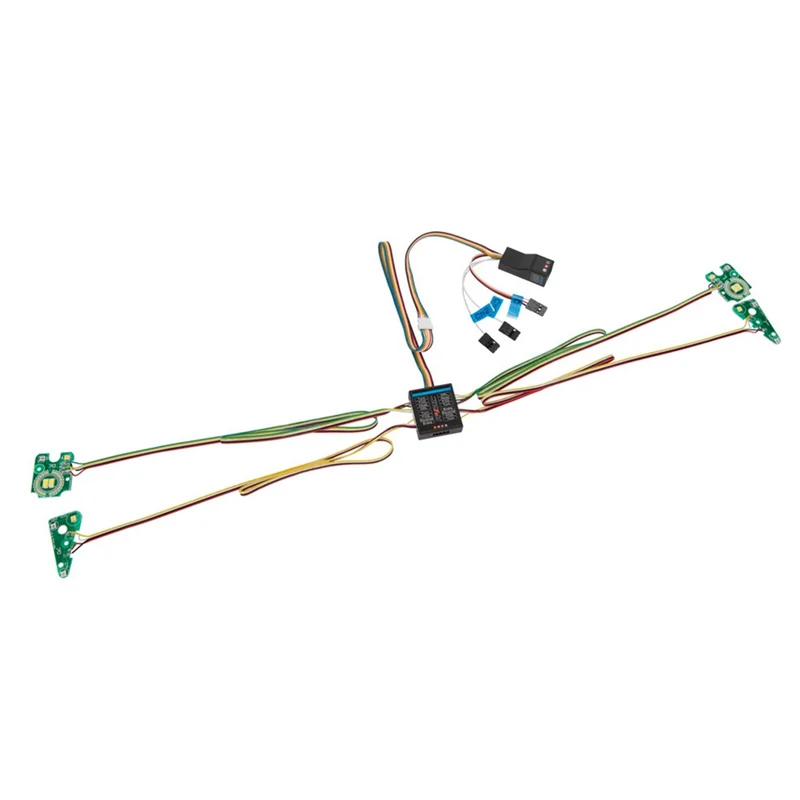 -BOFF sistema de luz LED grupo de lámparas delanteras y traseras para Traxxas TRX4 TRX-4 1/10 coche trepador de control remoto señales de giro luces de freno
