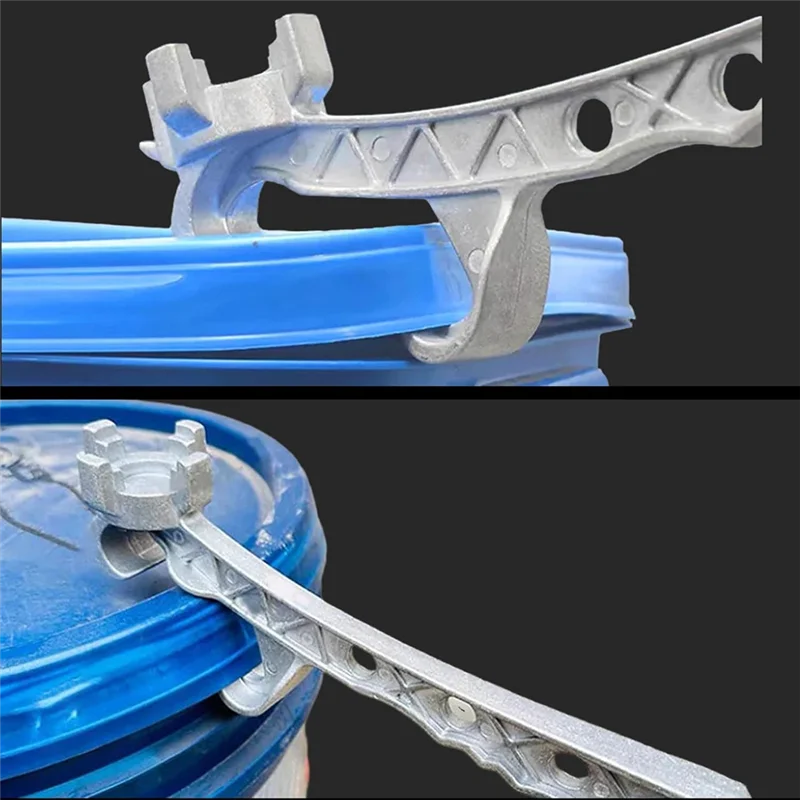 ABNP 2X Aluminium-Trommelschlüssel, Metall-Eimeröffner 5 Gallonen, zum Öffnen von 10-55-Gallonen-Trommeln, passend für 2 Zoll und 3/4 Zoll Stopfenkappen Dur
