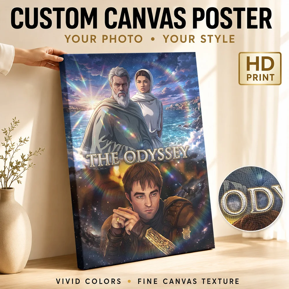 The Odyssey Movie  Shinkai Style Canvas Poster Personalized Photo Vintage Movie Canvas Wall Art for Home Theater Bedroom Decor