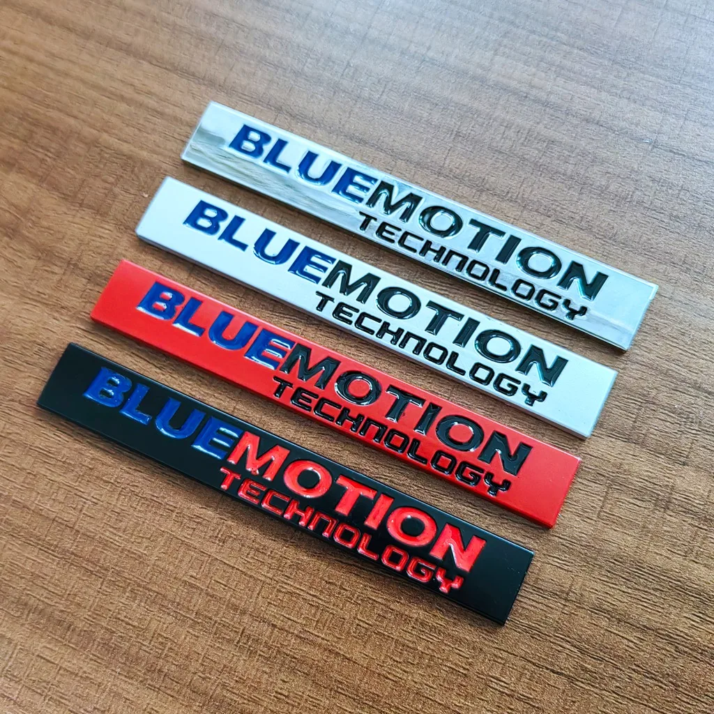 3D Metal Blue Motion Logo Bluemotion Emblem Car Trunk Badge Decal Bluemotion Sticker Accessories