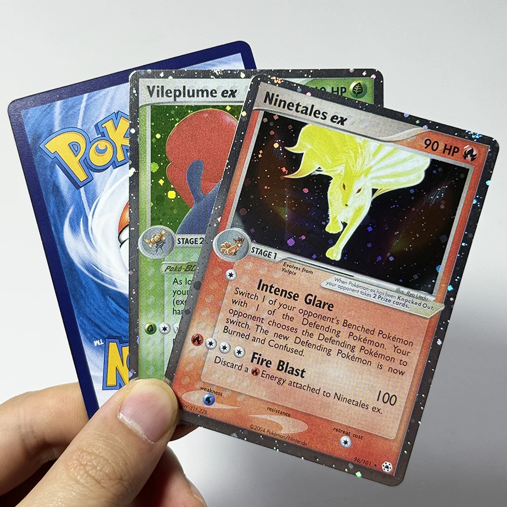 PKM Hidden Legends(HL) Foil DIY Proxy Game Card PTCG Kyogre/Metagross/Ninetales/Vileplume ex Groudon Milotic Collection toy gift - view 5