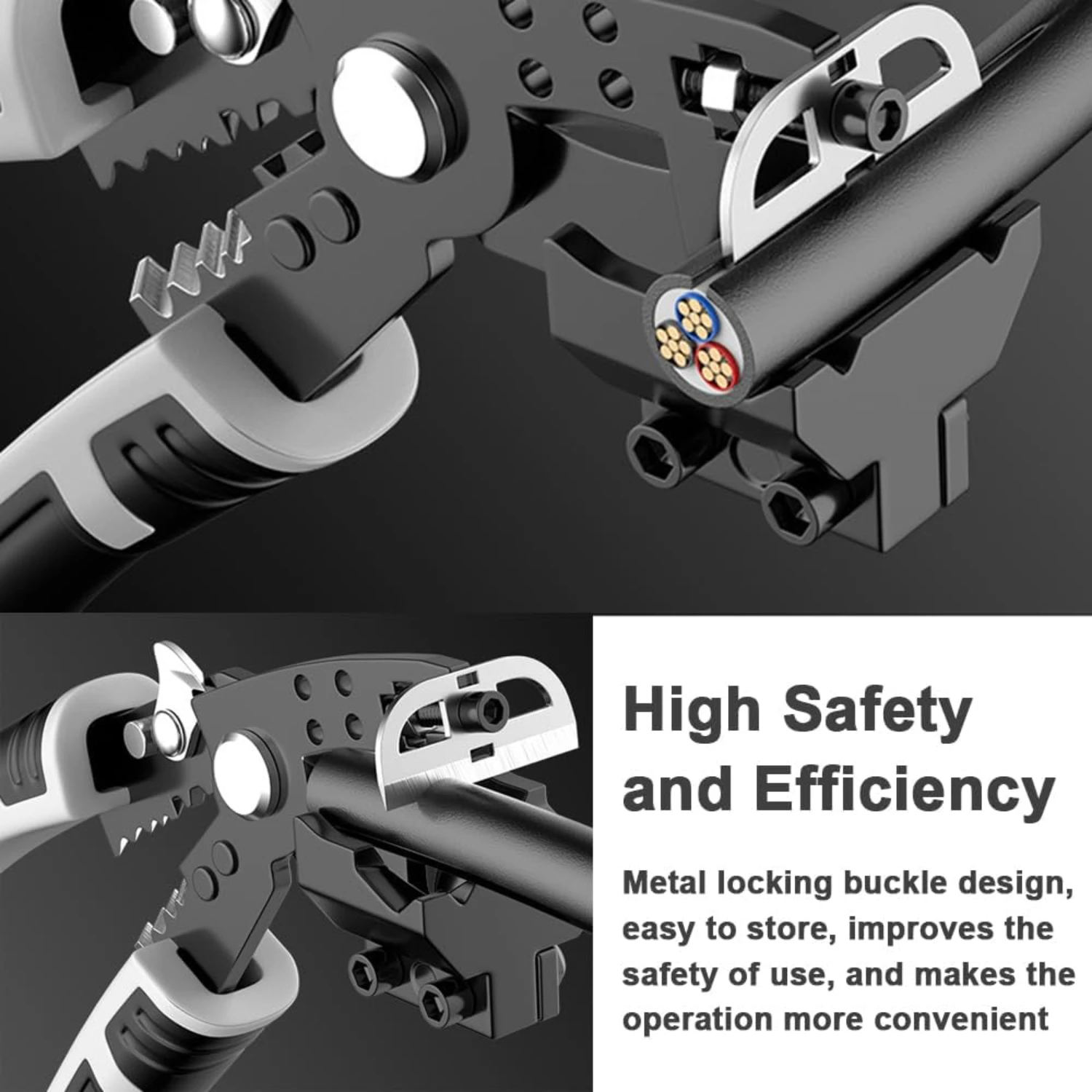 

Versatile, professional-grade portable cable cutter and crimping pliers set for electricians - high-quality and efficient with 2