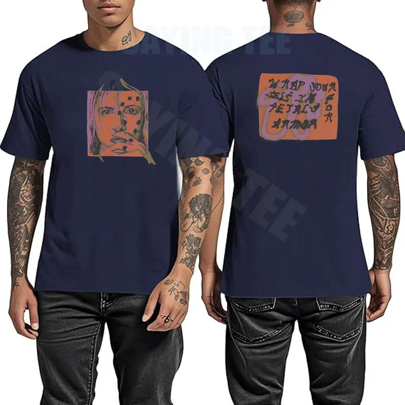 Hayley Williams T-Shirt Blütenblätter Skizzenkunst Grafik Vintage T-Shirt Rage Is A Quiet Retro-Stil Musikliebhaber Spruch T-Shirt Kurzarm – Detail 10