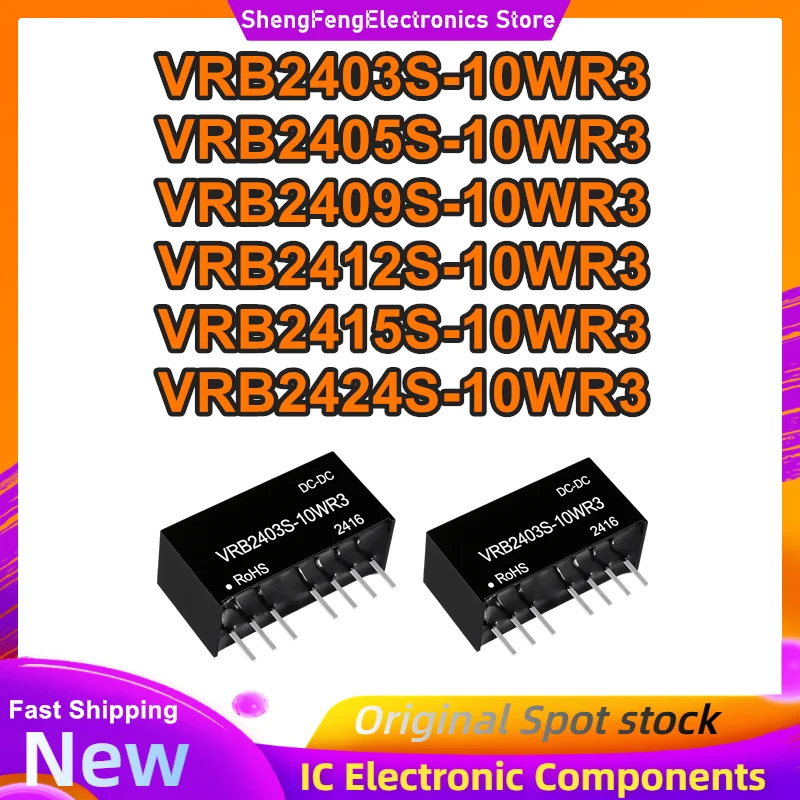 VRB2403S-10WR3 VRB2405S-10WR3 VRB2409S-10WR3 VRB2412S-10WR3 VRB2415S-10WR3 VRB2424S-10WR3 isolated power module New