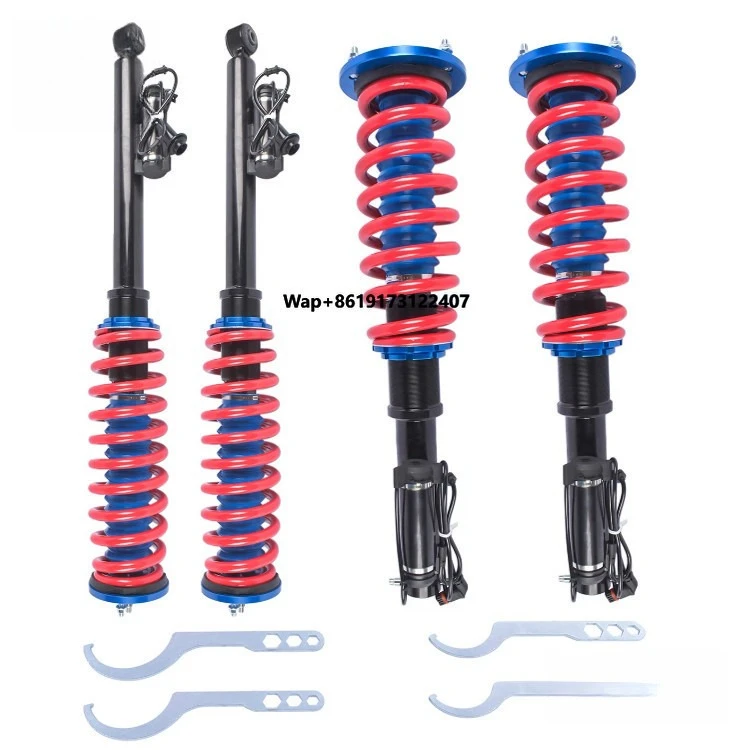 

For S Class W220 RWD S430 S500 2000-2006 Front Rear Coil Spring Shock Absorber Electric Set 2203205013 A2203202438