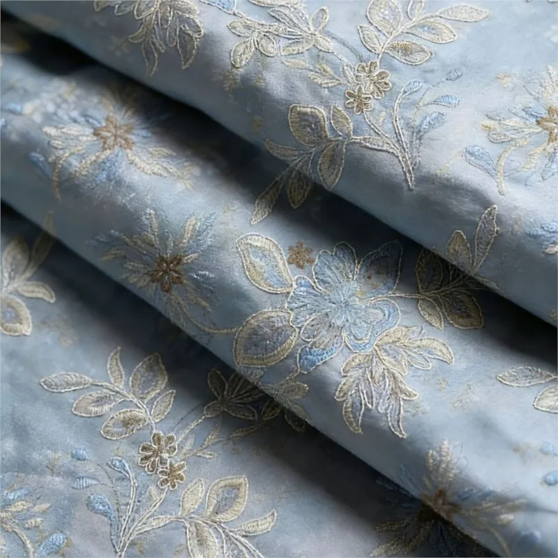 

Новое женское платье в китайском стиле с трехмерной вышивкой, из вискозы и полиэстера, с градиентной окраской.