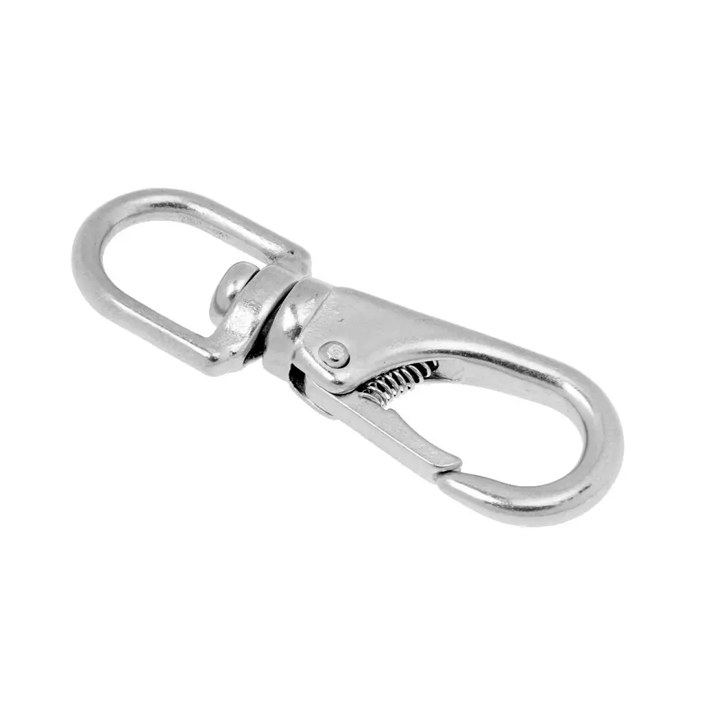 

Сверхмощный карабин для лодки, поворотный крючок из нержавеющей стали с проушиной, морское оборудование, пружинный зажим для рыбалки, катания на лодках, цепочка для ключей, держатель для ключей