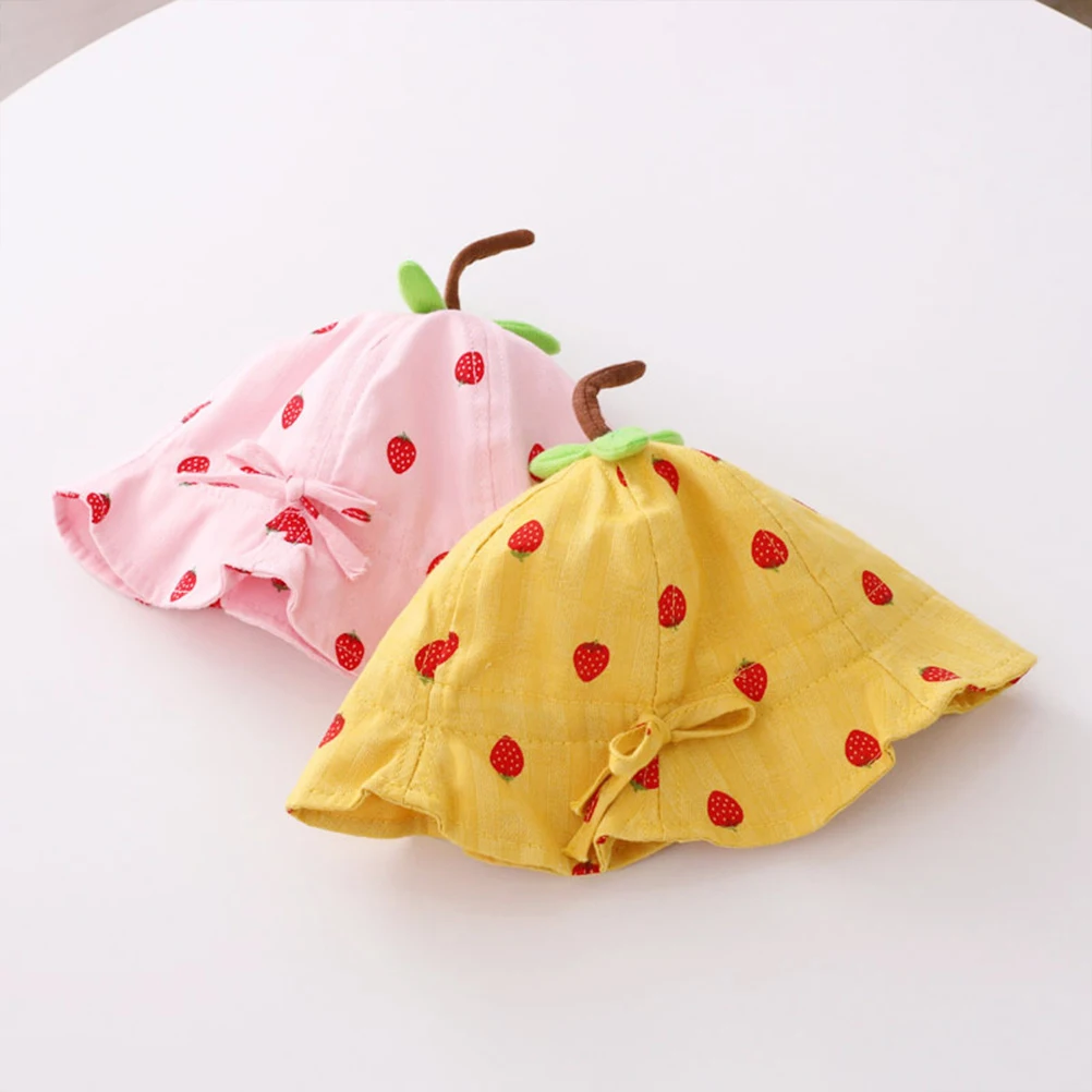 

2pcs Baby Girl Summer Toddler Sun Hat Newborn Beach Hat Sun Protection Breathable Outdoor Infant Boys Girls Uv Protection