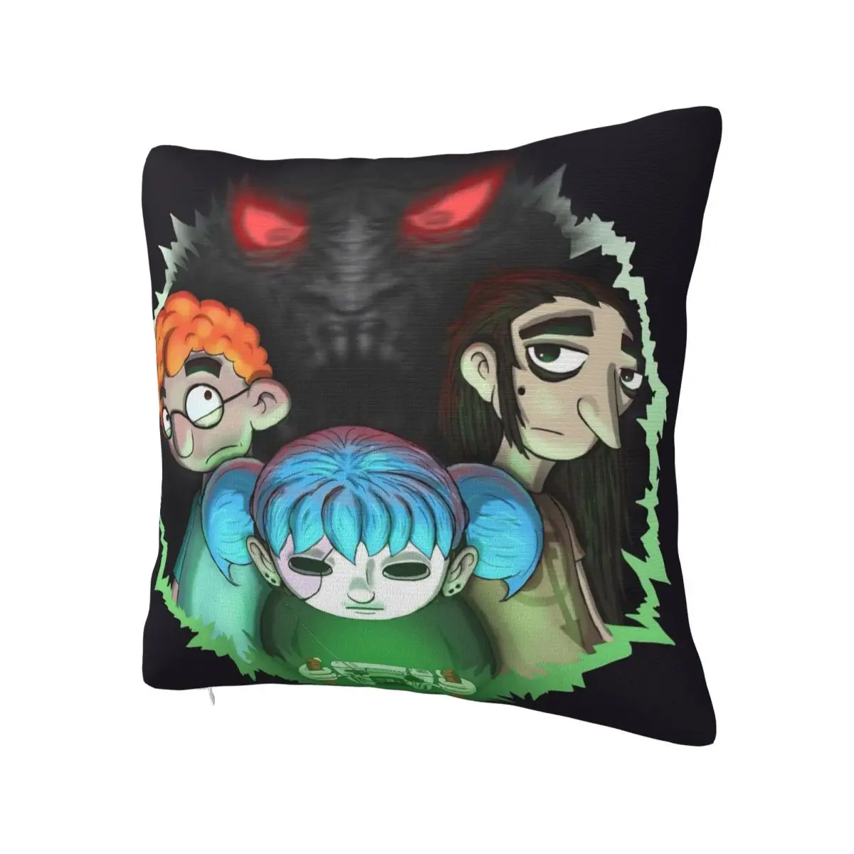 Federa per cuscino Gioco S-Sally F-Face Terror Adventure Federa per cuscino quadrata Federa per cuscino personalizzata per divano Decorativo per la casa