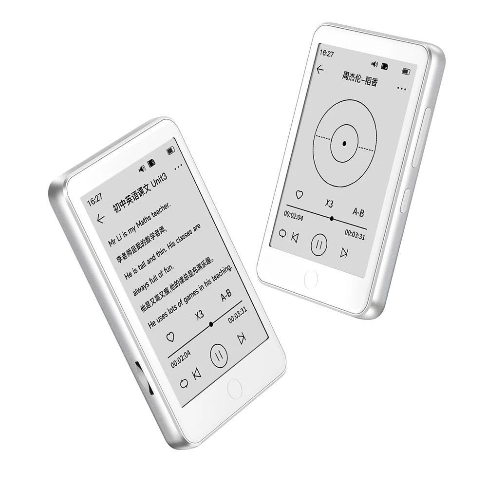 Famue 3.52 بوصة قارئ إلكتروني صغير بالحبر الإلكتروني 32 جيجابايت - قارئ الكتب الإلكترونية المحمول مع مشغل MP3، Bluetiith 5.3 لتسجيل الفصول الدراسية وراديو FM