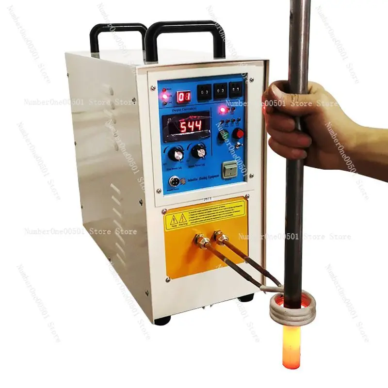 

High frequency induction heating machine handheld copper tube welding machine quenching equipment annealing heat treatment small