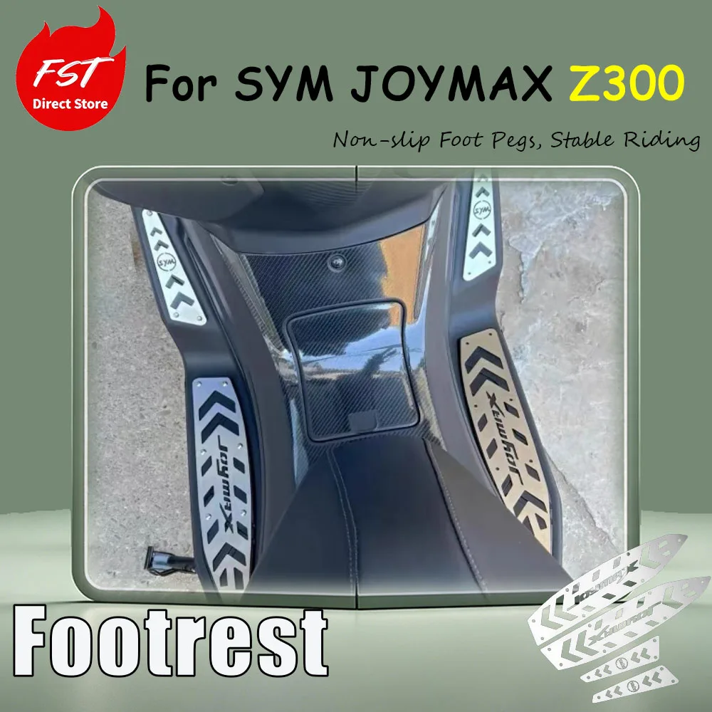 For SYM JOYMAX Z300 special modification accessories: foot pedal, stainless steel foot pad, foot stepping board