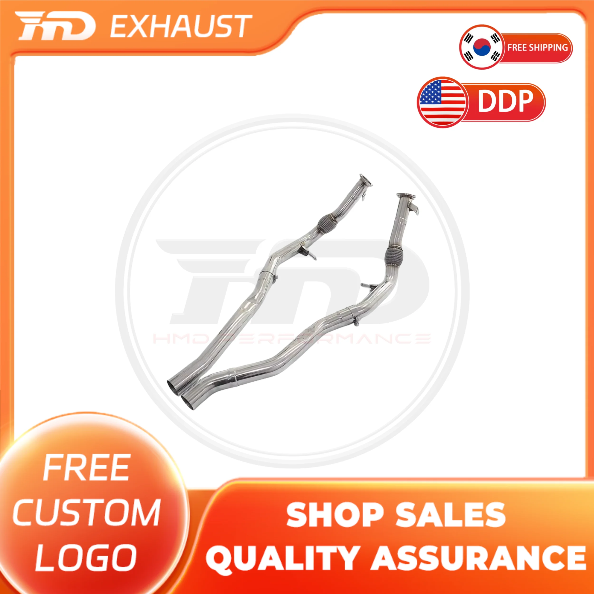 

HMD Exclusive customization Middle Pipe for Porsche Cayenne GTS With Turbo S Exhaust System Stainless Steel Performance