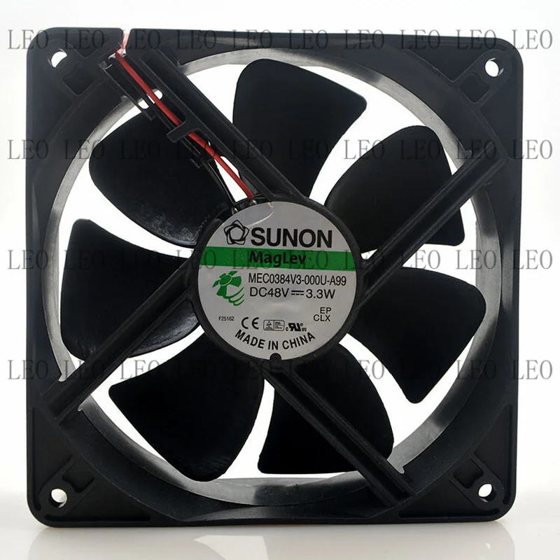 MY 1pcs For SUNON MEC0384V3-000U-A99 48V 3.3W 12038 12CM 2-wire cooling fan