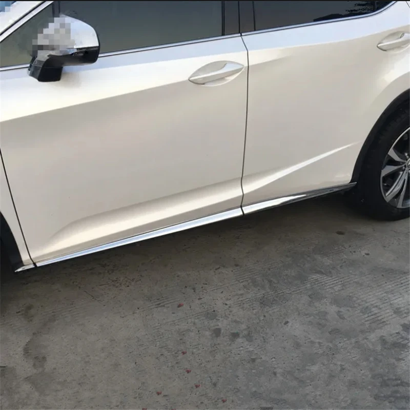 

WELKINRY For Lexus RX AL20 4th Generation 2016-2022 ABS Chrome Outer Car Body Door Side Moulding Bar Cover Trim