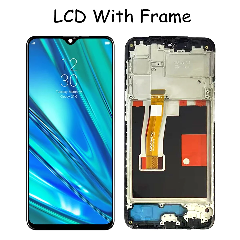 6.4" IPS LCD do Oppo Realme 5 Pro RMX1971 RMX1973 Wyświetlacz LCD z ekranem dotykowym i digitizerem, kompletny z ramką do Realme 5Pro — zdjęcie produktu 5