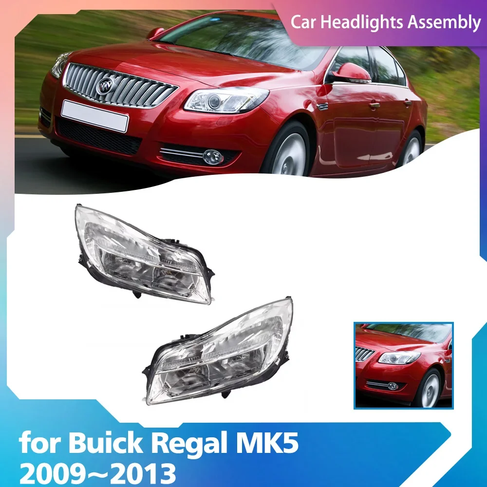 

Автомобильные фары в сборе для Buick Regal CXL MK5 2009 ~ 2013 2011, противотуманные фары, передние боковые фары, угловая предупреждающая галогенная светодиодная лампа, аксессуары