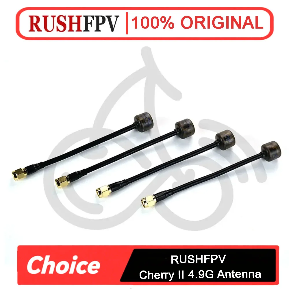 

1pcs RUSHFPV Cherry 2 II 4.9G FPV Antenna SMA RHCP MMCX-JW for FPV Freestyle Analog Digital Drones DIY Parts
