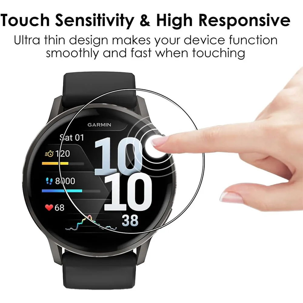 BEHUA 3 uds película de hidrogel para Garmin Venu 4 41mm/45mm Smartwatch HD cubierta protectora de pantalla suave transparente películas protectoras no de vidrio