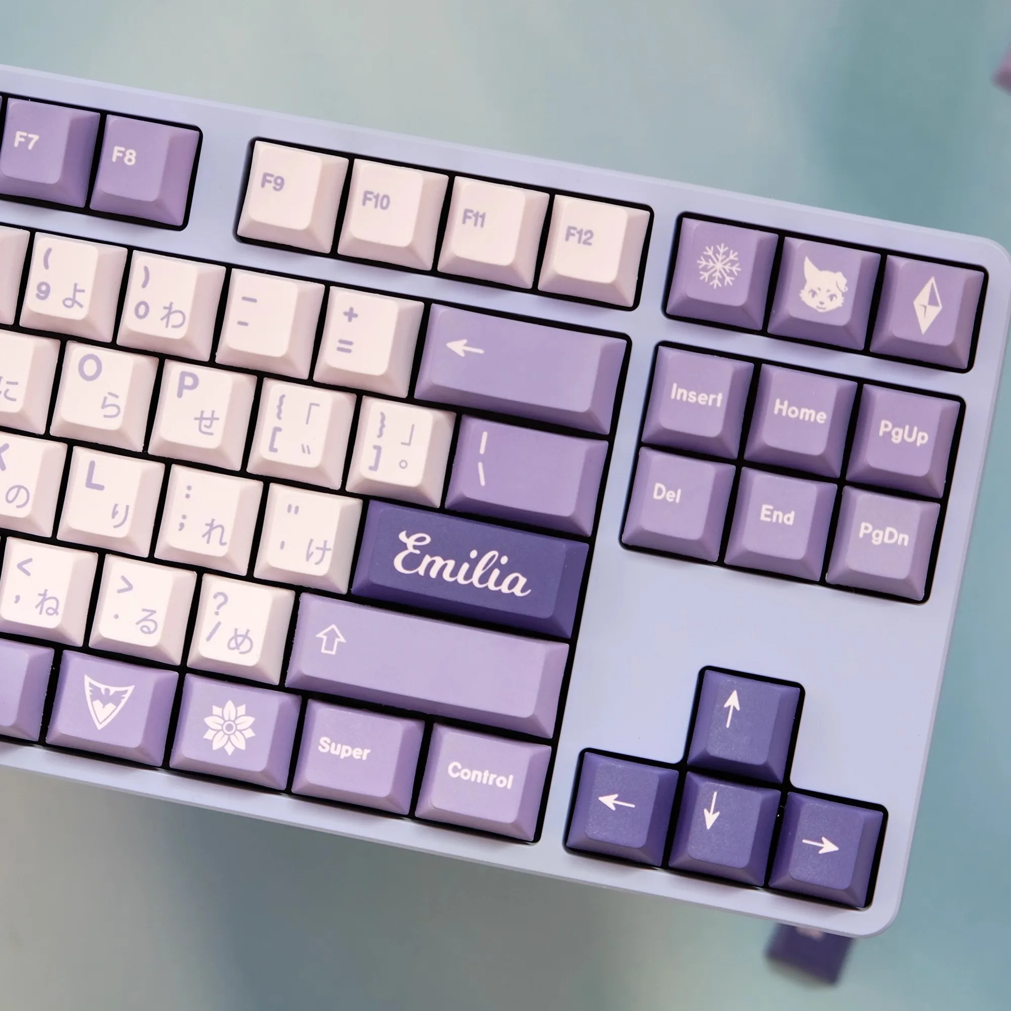 

MiFuny Ice-Pure Witch Theme Keycaps PBT Purple Cherry Profile Keycap Custom Keyboard Cap for Mechanical Keyboard PC Gamer Gifts