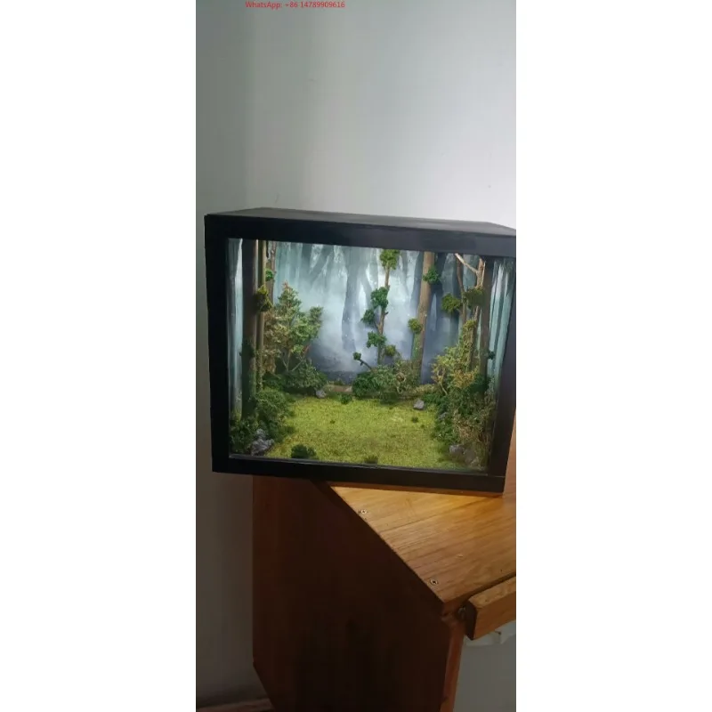Miniature forest scene model customization, figure scene model, size 30 * 25 * 25 cm