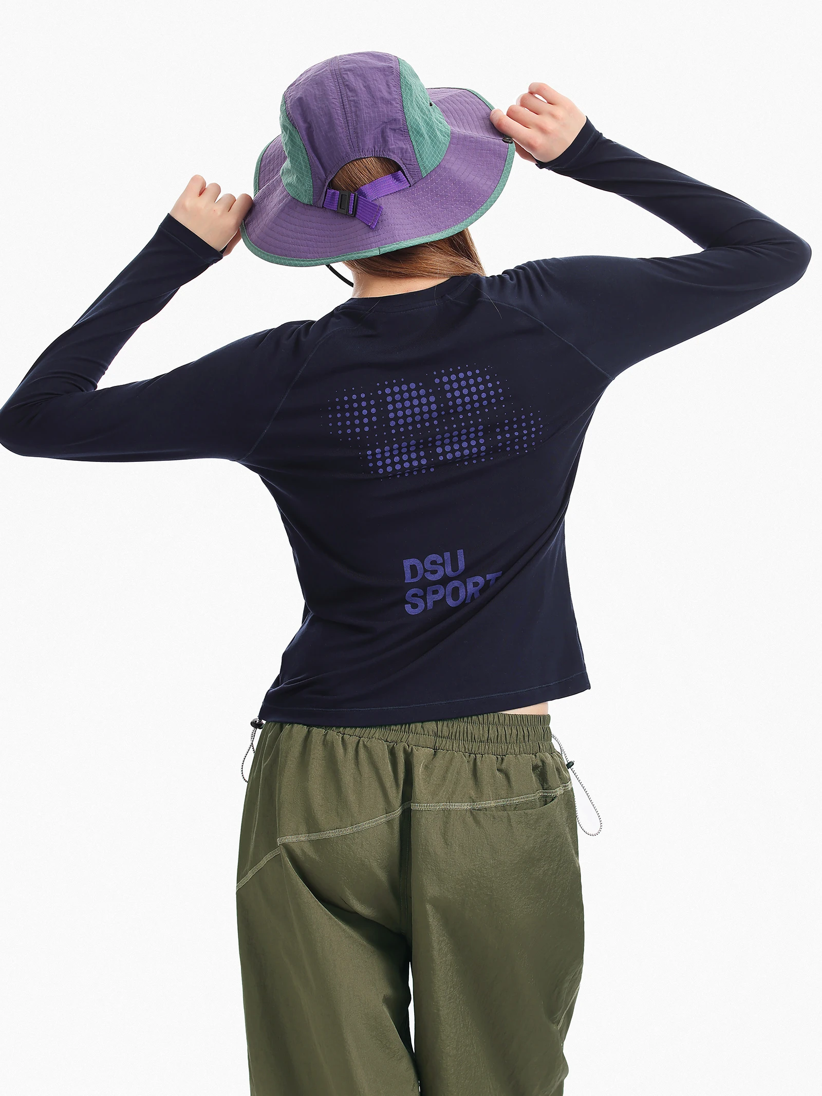 DSU Silk Wool Blend Long Sleeve T-Shirt Women's Soft Skin-friendly Slim Fit Autumn Commute Top Sporty Style Ladies' Premium