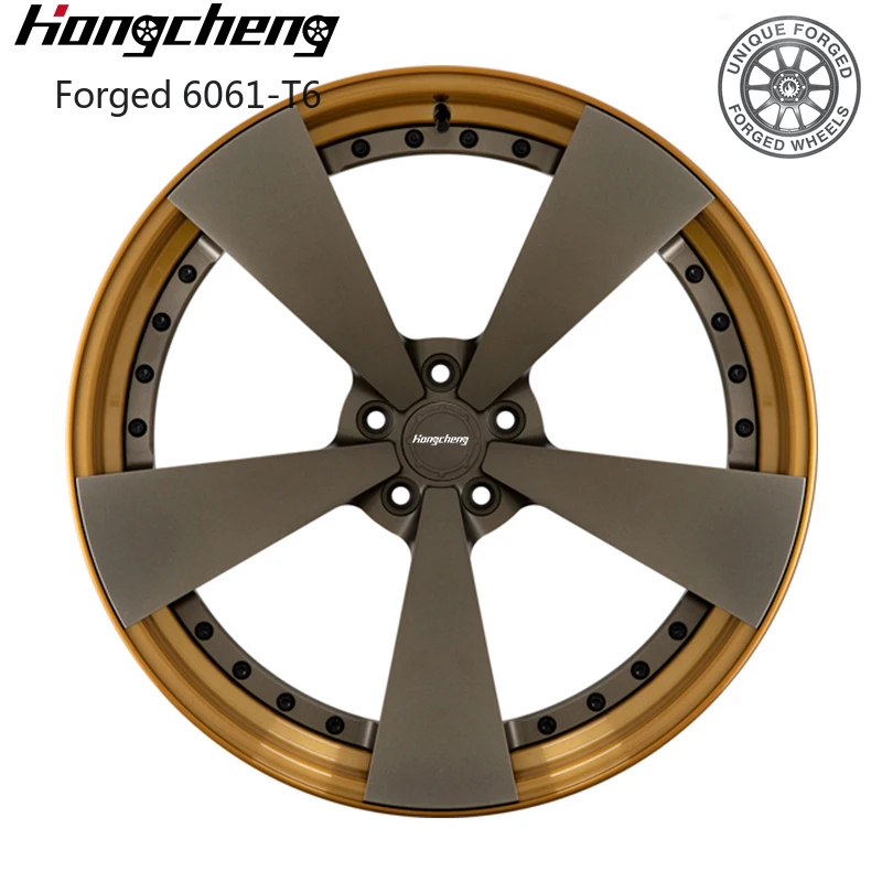 

26 Style Custom Wheel Emblem 22 Inch 5x114.3 Aluminium Alloy Forged Car Wheels 2 Pieces Forged Rims