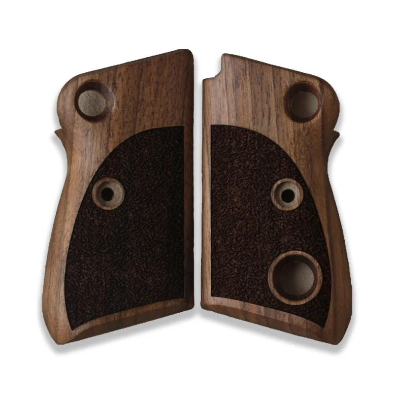 

KSD Brand Beretta Mod 71 - 72 - 75 Jaguar Compatible Walnut Grips Stripled