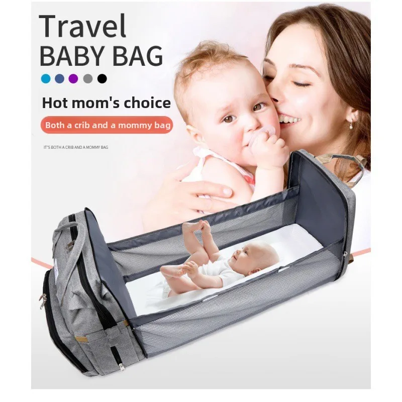 

Simplified Portable Large Capaci Mother Baby Bag Multi-Functional Double oulder Bag for Mommy And Baby Ox Cloth Bapa