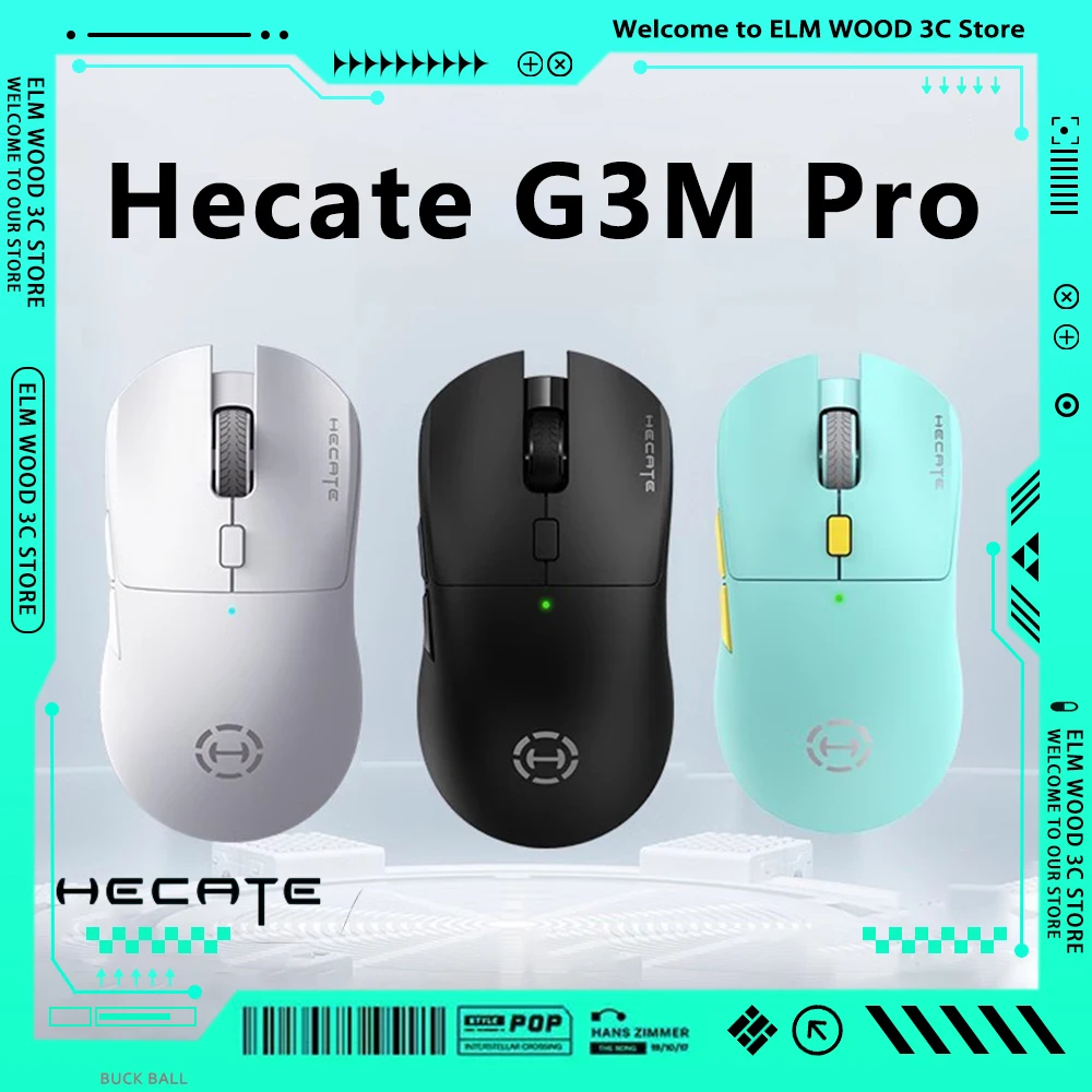 

Hecate G3m Pro Mouse Tri Mode Paw3395 Bluetooth Wireless Lightweight Mouse E-Sports Gamer Accessory For Computer Pc Gaming Gifts