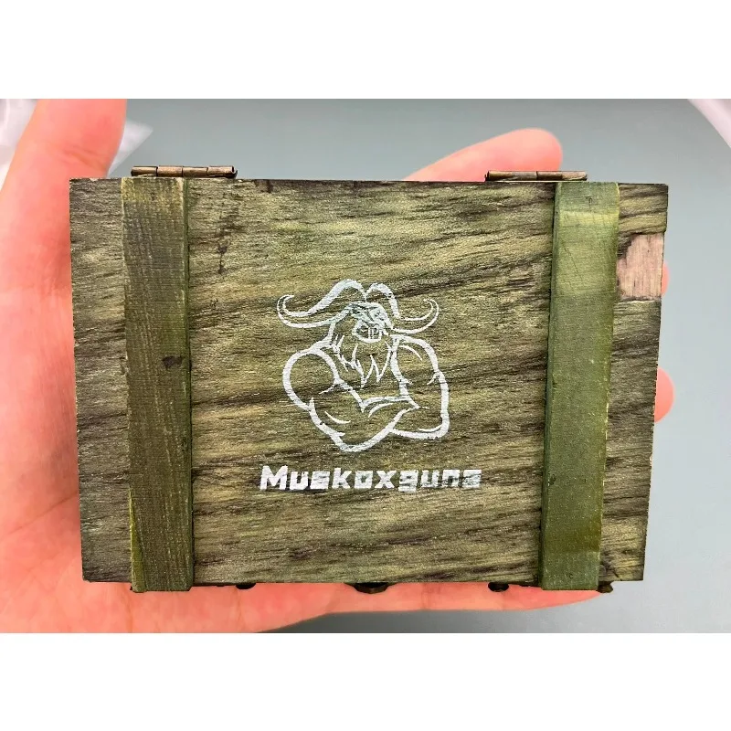 Pudełko na amunicję w skali 1/6, styl wojskowy z II wojny światowej, drewniane. ‌   Model etui na akcesoria do figurek akcji o wysokości 12 cali