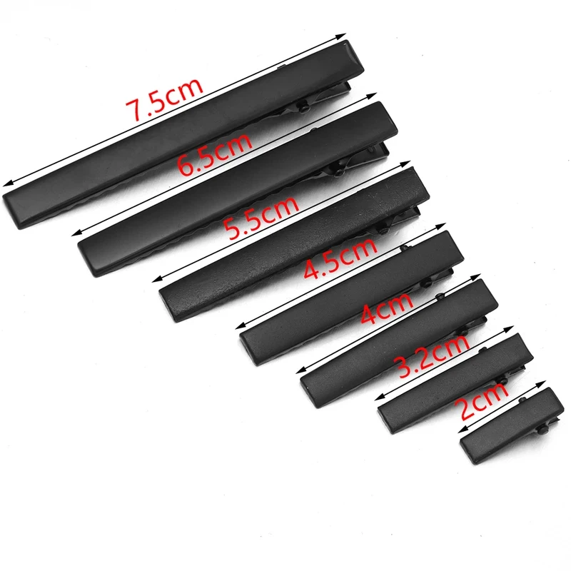 30pcs Metal Flat Single Prong Alligator Hairclip Blank Hairpin Setting Base For DIY Hair Pin Women Hair Style Tools Supplies