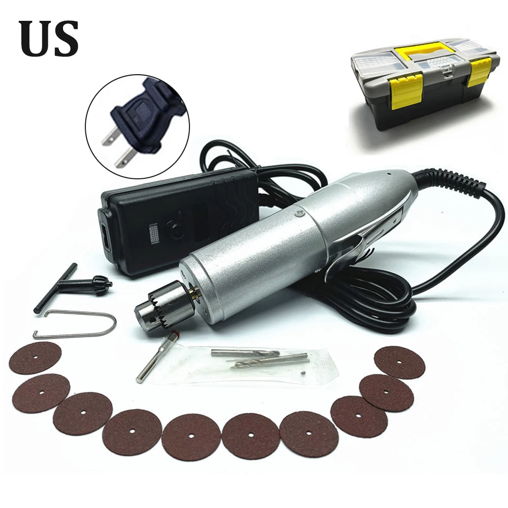 P500-3 Mini Hand Electric Drill 0.3-4mm Portable Stepless Speed Regulation Electric Drill Grinder Engraver Pen Polishing Machine