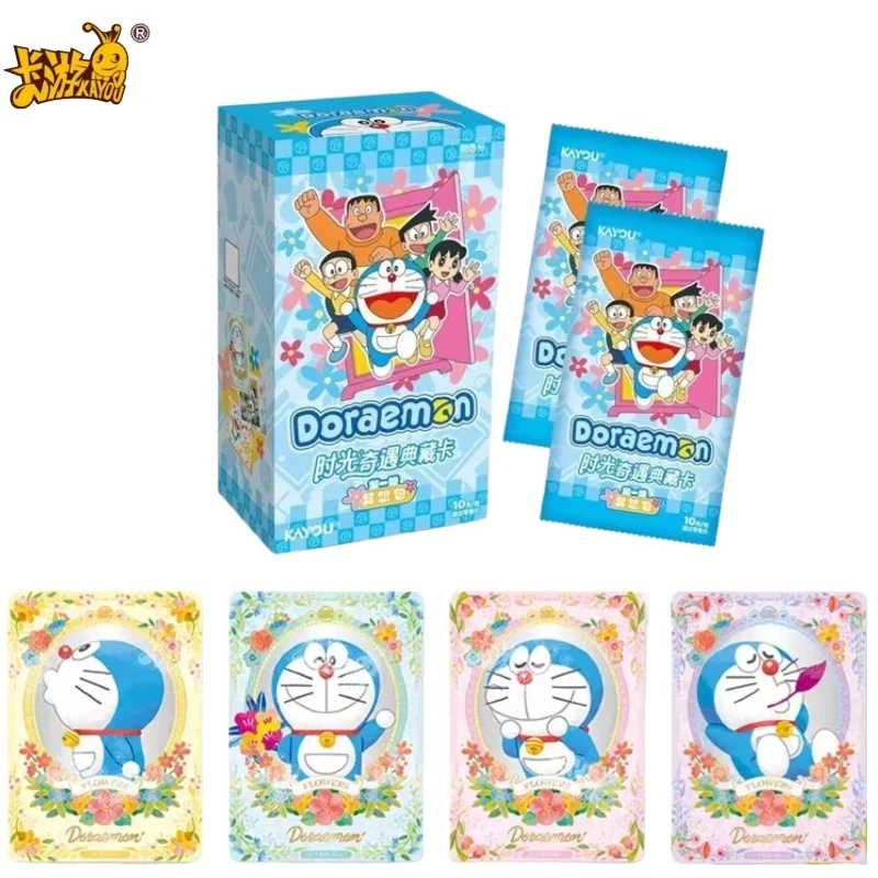 

KAYOU Genuine Doraemon Set Time Adventure Collection Card Anime Character Peripheral Collection Cards Childhood Gift for Fans
