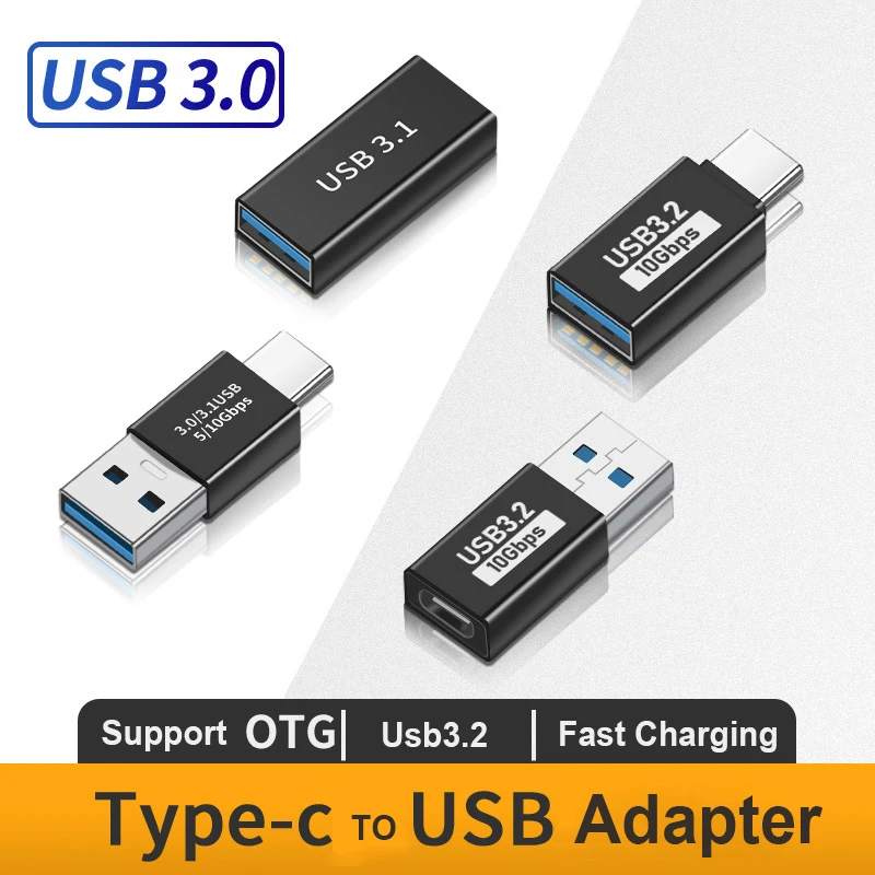 USB 3.0 to TYPE-C female adapter USB 3.1 Gen 2 high-speed transfer USB drive A revolution C female 2.0 adapter