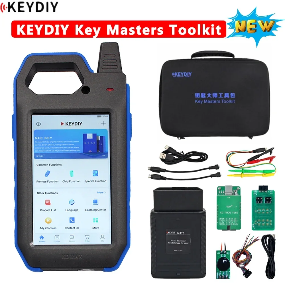 2024 Newest KEYDIY Key Masters Toolkit Include KD-MAX Programmer KD-MATE and KD PROG MINI + C2 Adpater