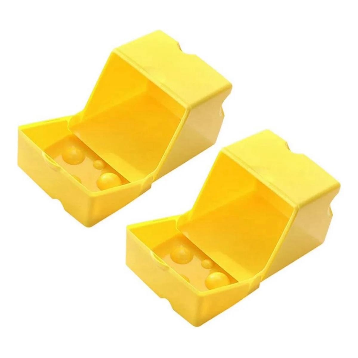 Sliced Cheese Container 2pcs Cheese Slice Holder Plastic Refrigerator Cheese Box