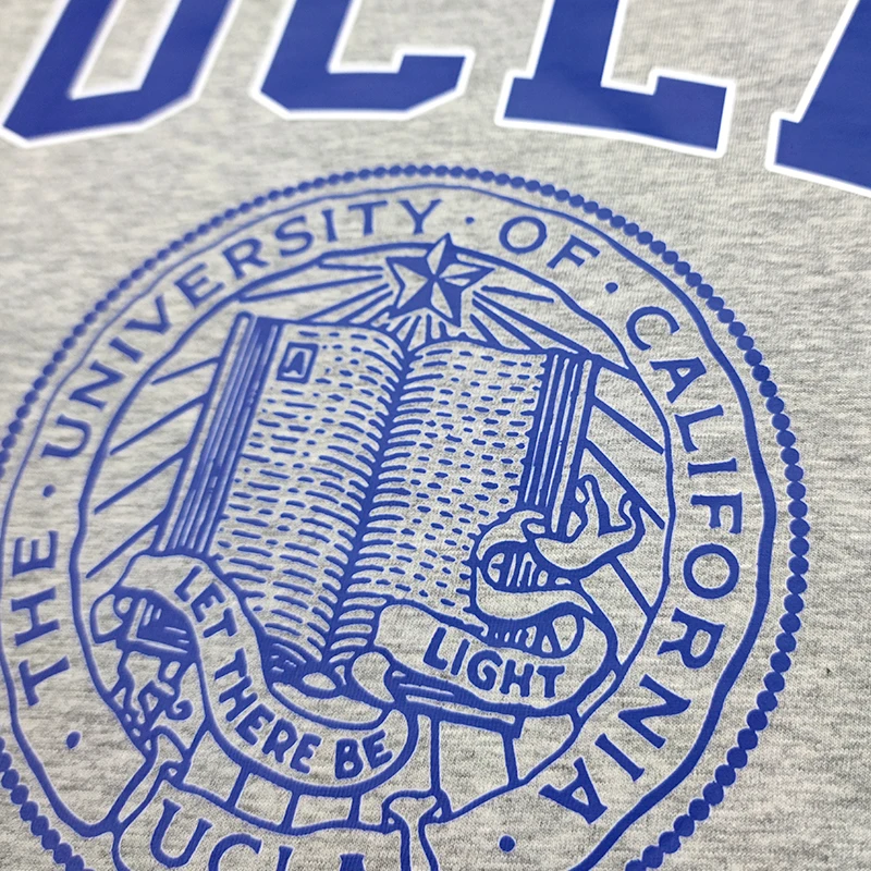 الصيف القطن فضفاض كبير الحجم UC قصيرة الأكمام تي شيرت LA الرجال والنساء ثقافة الشباب التذكارية قميص اليومية لباس غير رسمي