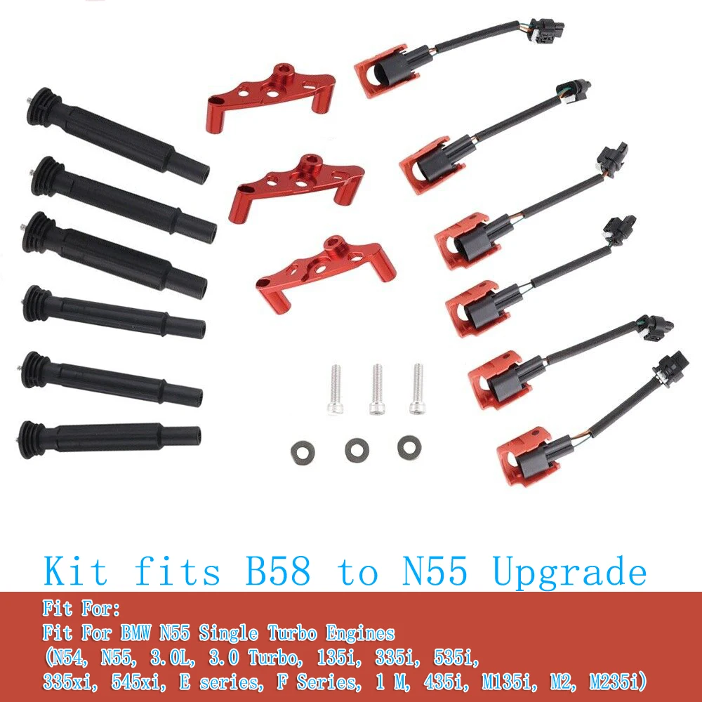 high performance for N55 Conversion B58 Ignition Coil Pack Wiring Harness Bracket Upgraded