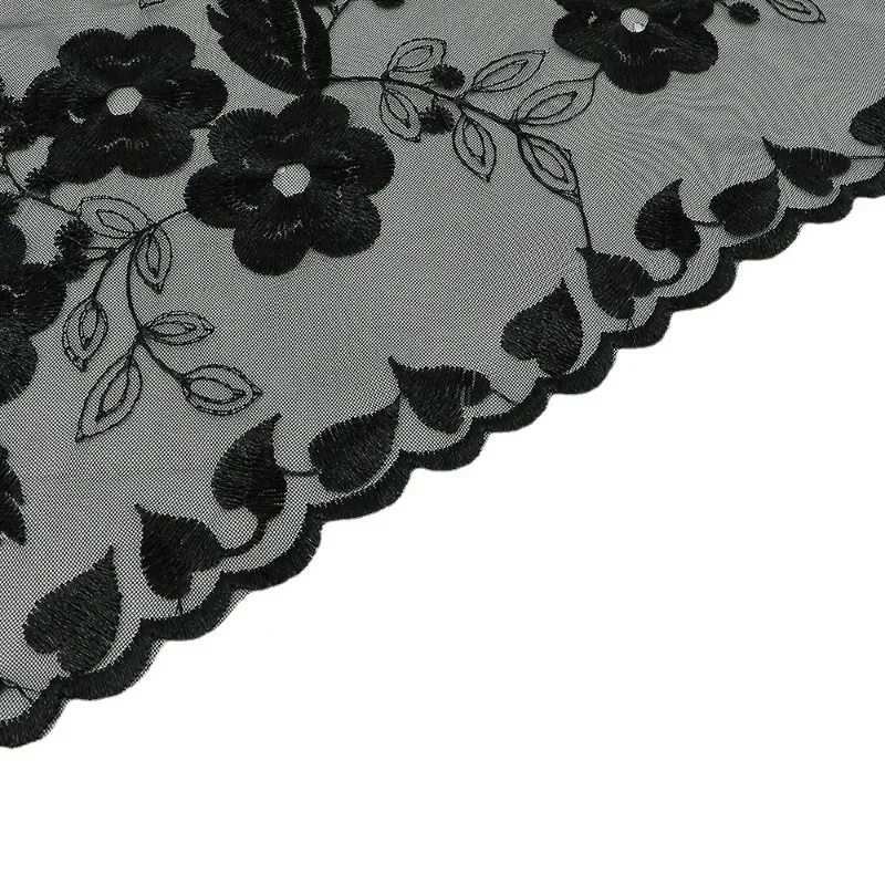 Kwiatowe koronkowe trójkątne welony szalik szal kobiety Headwraps chustka moda Mantilla kościół modlitwa szal chustka katolicka chusta na głowę