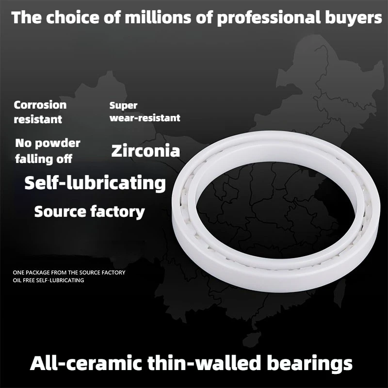 Full ceramic thin wall 6800 6801 6802 6803 6804 6805680668076808 ultra-thin bearing