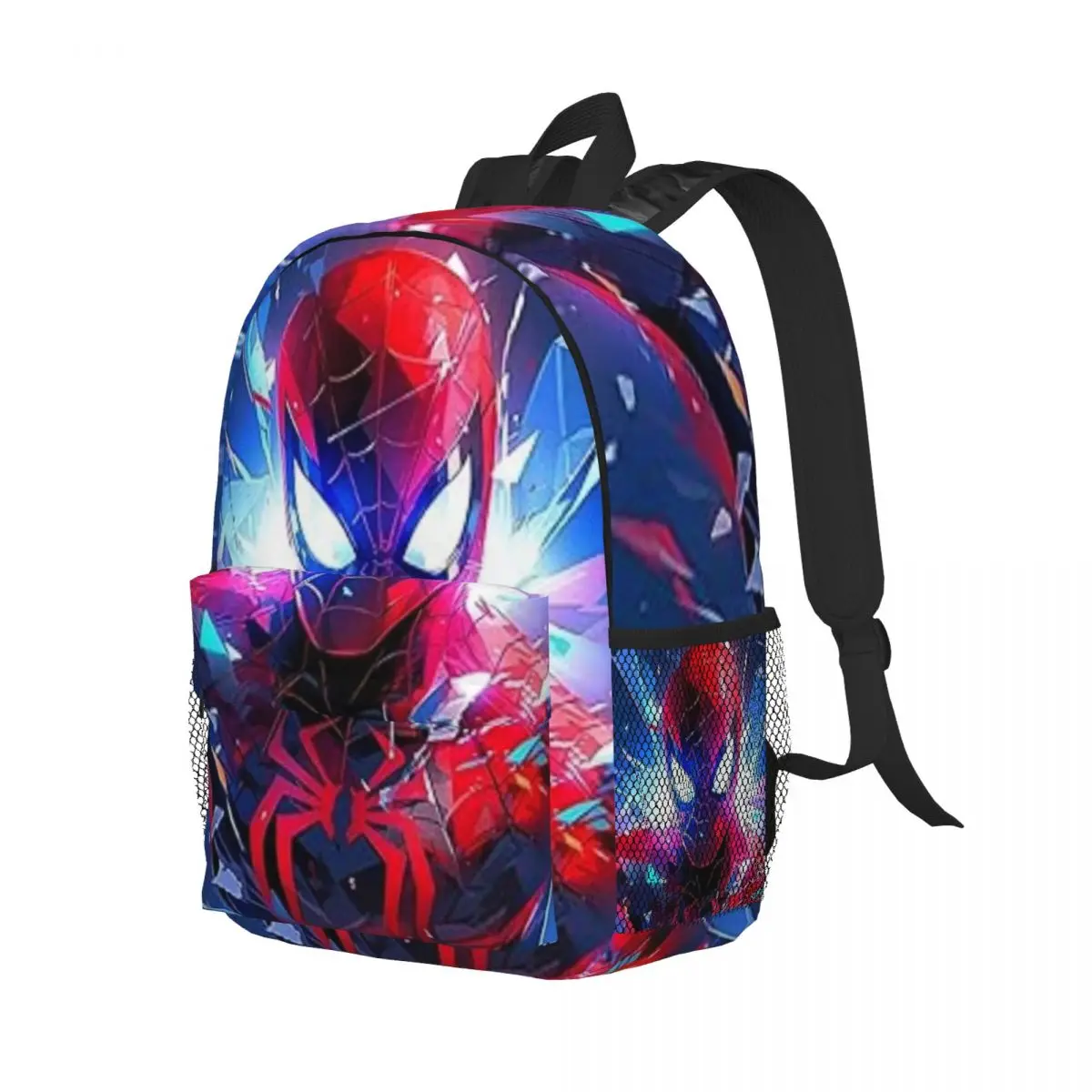 Mochila Homem-Aranha para meninos e meninas, grande capacidade, leve, impermeável, estudante, 15 Polegada