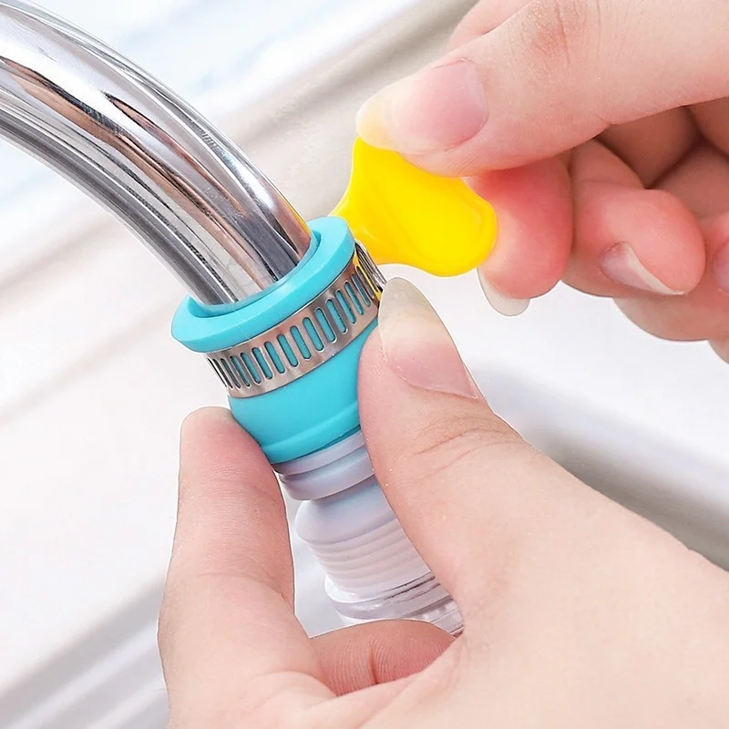 New Adjustable Flexible Faucet Adapter Extender Device Water Saving Sprayer Filter 360 Degree Rotating Kitchen Faucet Bathroom