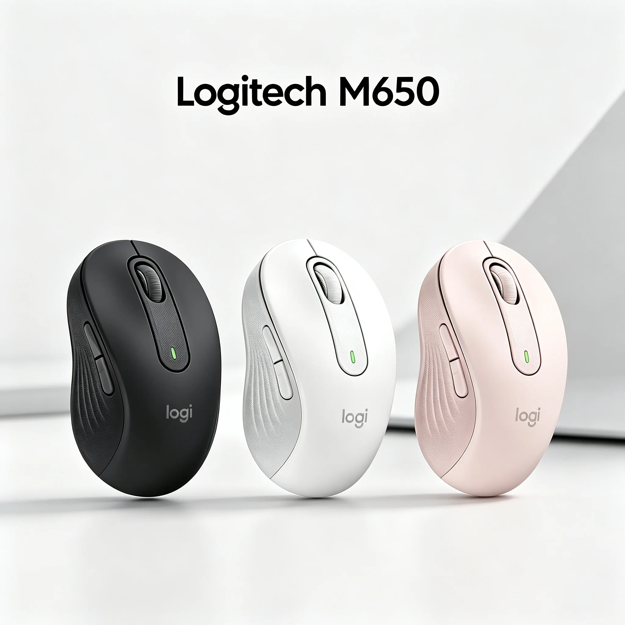 Logitech Signature M650 Dual Connect Wireless Mouse Logi Bolt Receiver & Bluetooth Silent Clicks Recycled Plastic Ergonomic Offi
