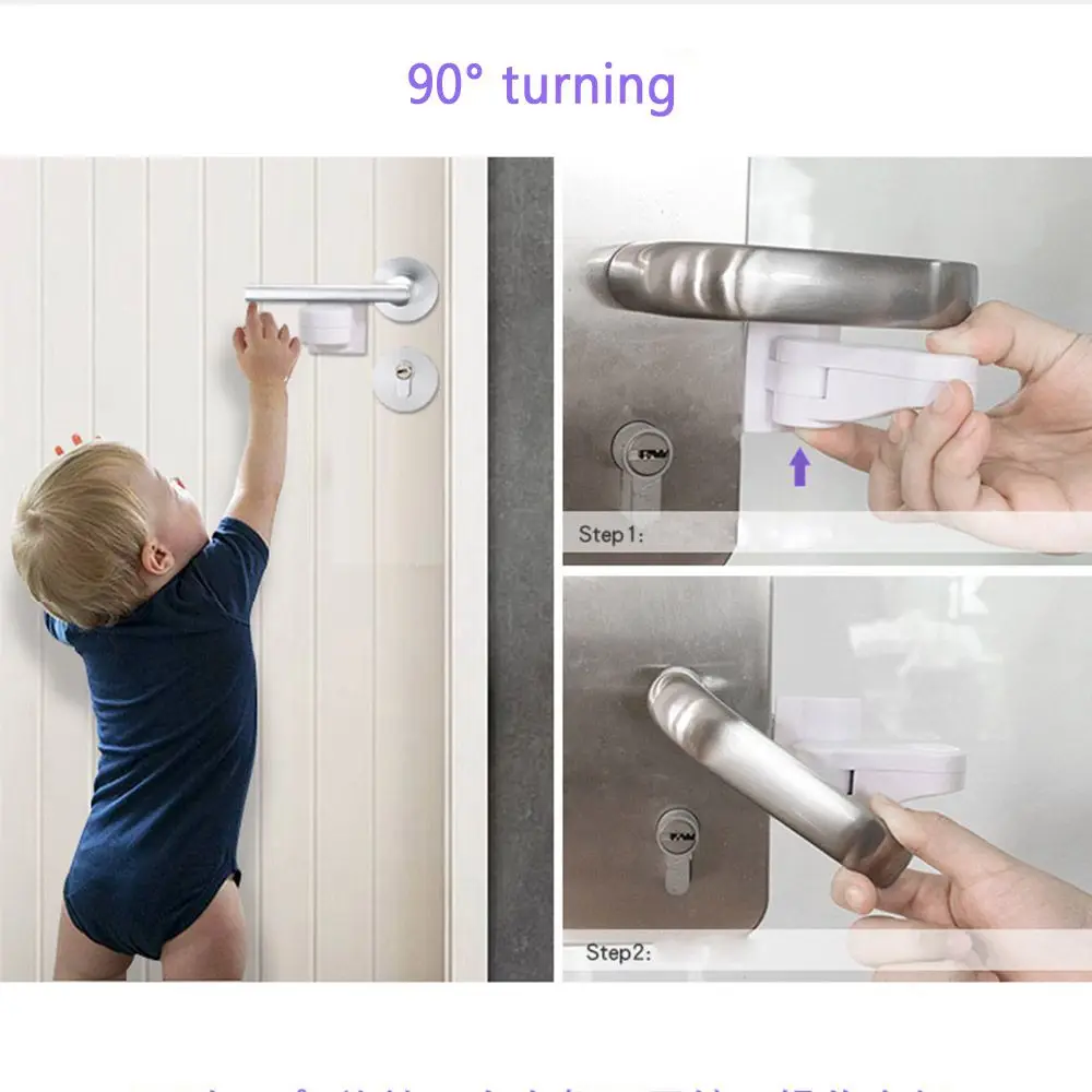 Child safety anti-open door lock Protection Device door handle lock Door Lever Lock