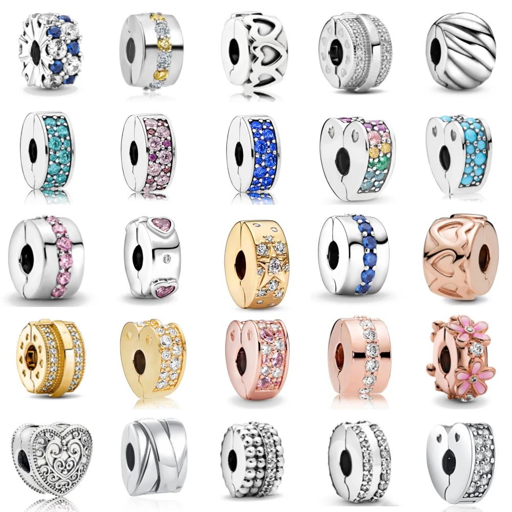 

Новый зажим-цепочка из стерлингового серебра 925 пробы с позолотой 18 карат и розой ley 925, подходит для оригинального браслета-подвески, женские украшения своими руками